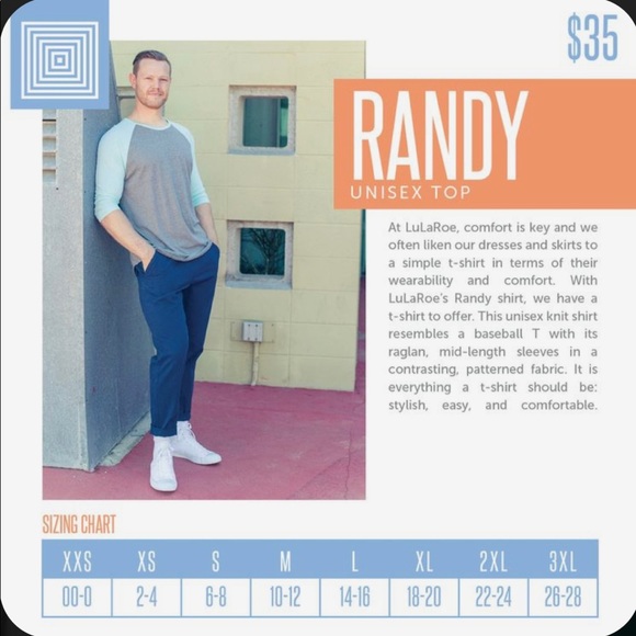 NWT Lularoe Randy S/M 8/10 Gender Neutral Unisex T-Shirt Baseball Top - Picture 4 of 4